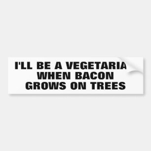 Bacon Tree Vegetarian Bumpersticker