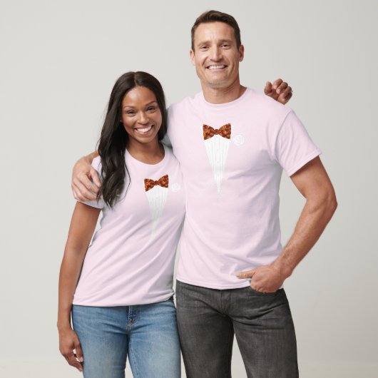 Bacon Tuxedo Bow Stropdas T Shirt (Unisex)