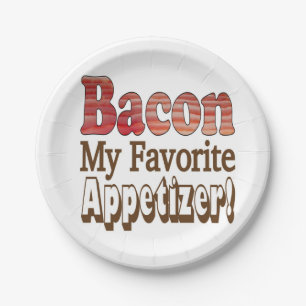 Bacon Voorgerecht Papieren Bord