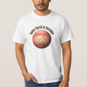 Bacon World is paradijs - Funny T-shirt