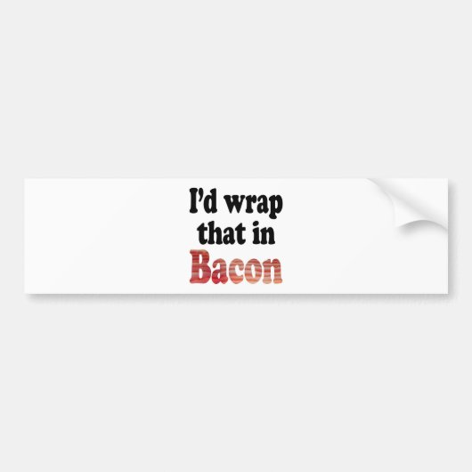 Bacon Wrap Bumpersticker (Voorkant)