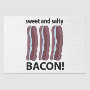 Bacon zoete en zoute bacon tissuepapier