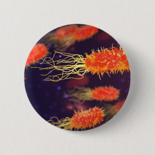 Bacteria Flagella Ronde Button 5,7 Cm