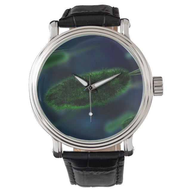 Bacteria Microbes Horloge (Voorkant)