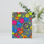 Bacteria Wallpaper Briefkaart (Staand voorkant)
