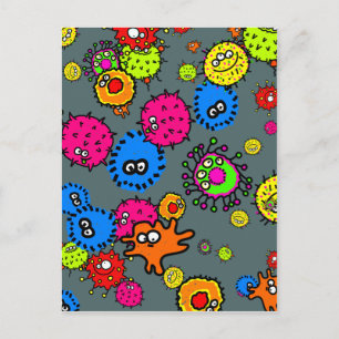 Bacteria Wallpaper Briefkaart