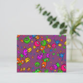 Bacteria Wallpaper Briefkaart (Staand voorkant)