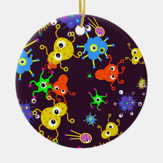 Bacteria Wallpaper Keramisch Ornament (Voorkant)