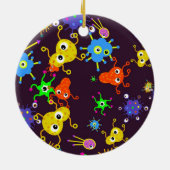 Bacteria Wallpaper Keramisch Ornament (Achterkant)