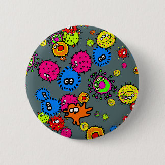 Bacteria Wallpaper Ronde Button 5,7 Cm