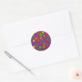 Bacteria Wallpaper Ronde Sticker (Envelop)