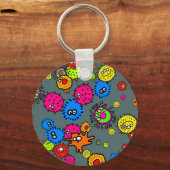 Bacteria Wallpaper Sleutelhanger (Voorkant)
