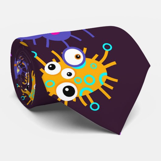 Bacteria Wallpaper Stropdas (Opgerold)