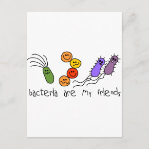 Bacteria zijn mijn vrienden briefkaart