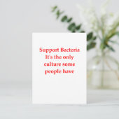bacterie jke briefkaart (Staand voorkant)