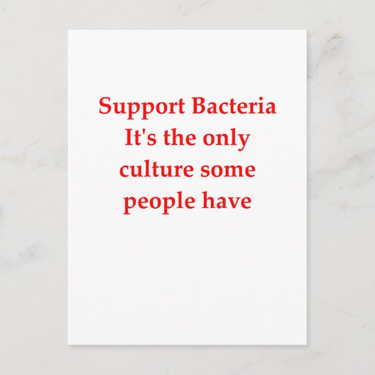 bacterie jke briefkaart (Voorkant)