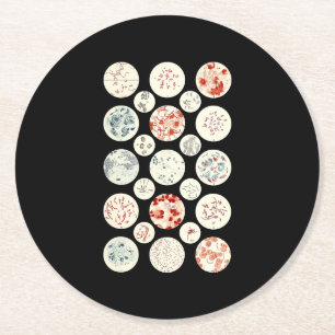 bacterie microbiologie microbiologie microbiologie ronde kartonnen onderzetter