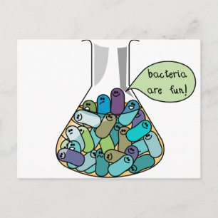 Bacteriële cultuur briefkaart