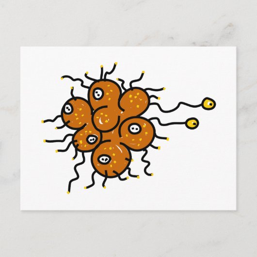 Bacteriën Briefkaart (Voorkant)