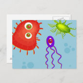 Bacteriën Briefkaart (Voorkant / Achterkant)