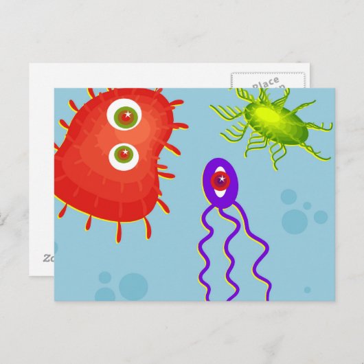 Bacteriën Briefkaart (Voorkant / Achterkant)