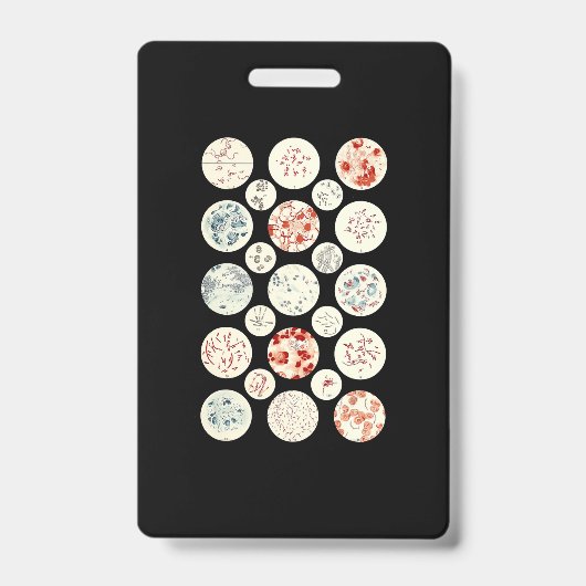 bacteriën grappige microbiologie bacteriën wetensc badge (Voorzijde)