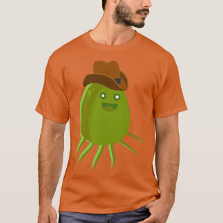 Bacteriën in een Cowboy-pet T-shirt
