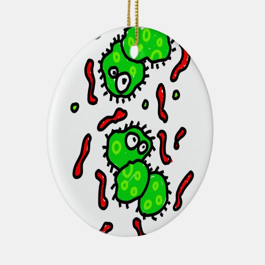Bacteriën Keramisch Ornament (Rechts)