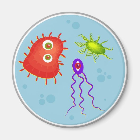 Bacteriën Magneet (Voorkant)