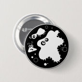 Bacteriën Ronde Button 5,7 Cm (Voorkant /achterkant)