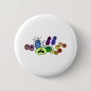 Bacteriën Ronde Button 5,7 Cm