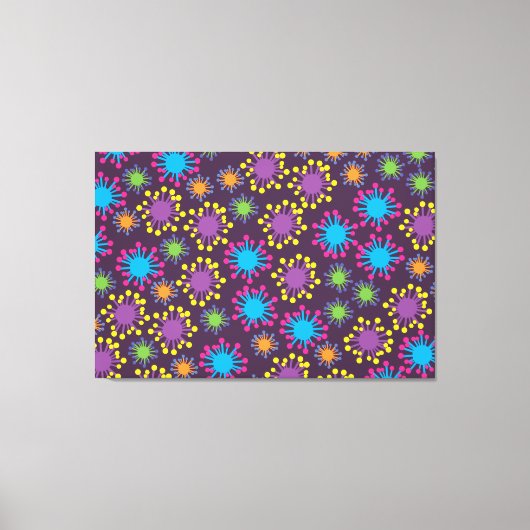 Bacteriën Spores Canvas Afdruk (Voorkant)