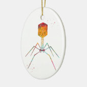 Bacteriofaag Keramisch Ornament (Links)