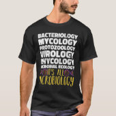 Bacteriologie Virologie Itu2019s alle Microbiologi T-shirt (Voorkant)