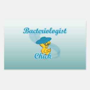 Bacterioloog Chick #3 Rechthoekige Sticker