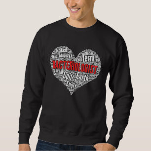 Bacterioloog Heart Shape Word Cloud Trui