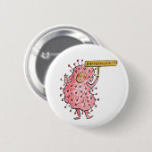 Bacterioloog Ronde Button 5,7 Cm (Voorkant /achterkant)
