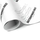 Bacteriophages Rule! (Bacteria-virus-DNA) Cadeaupapier (Rol Hoek)