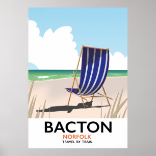 Bacton norfolk strand poster