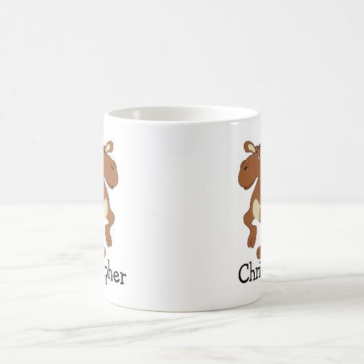 Bactrian Camel Design Personalised Koffiemok (Center)