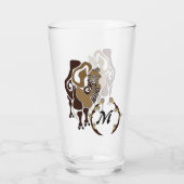 Bactrian Camel Monogram Glas (Achterkant)