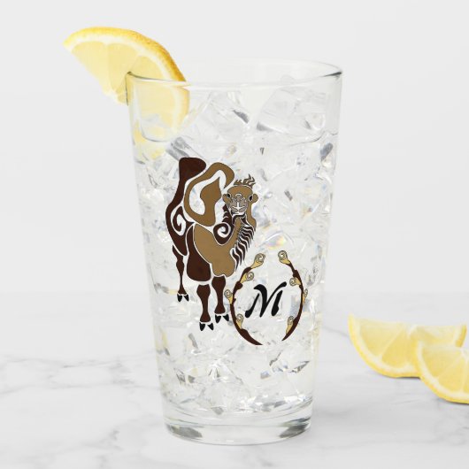 Bactrian Camel Monogram Glas (Voorkant ijs)