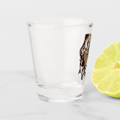 Bactrian Camel Monogram Shot Glas (Links)