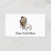 Bactrian Camel Monogram Visitekaartje (Voorkant)