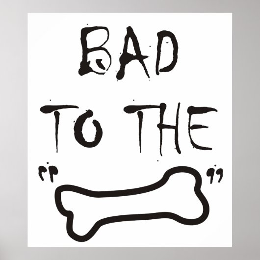 BAD AAN DE BONE ~ Poster (Voorkant)