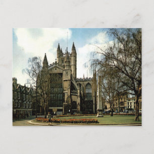Bad Abbey Oude Somerset Architectuur Uitzicht Briefkaart