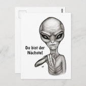 Bad Alien , Du bist der Nächste! Briefkaart (Voorkant / Achterkant)