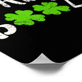 Bad and Boozy Fun Saint Patrick Day Drink Gift Poster (Hoek)