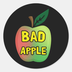 Bad Apple Ronde Sticker