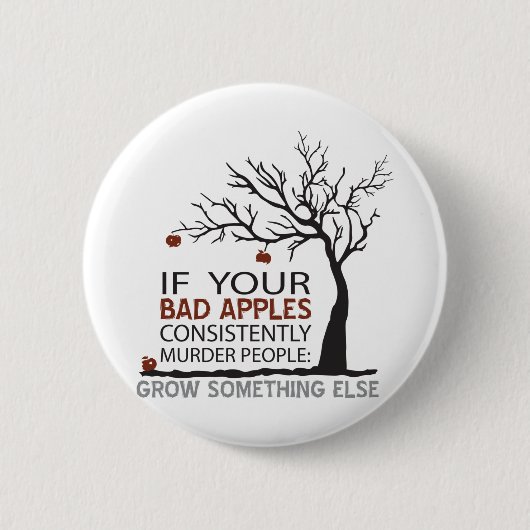 Bad Apples x Pirend Ronde Button 5,7 Cm (Voorkant)